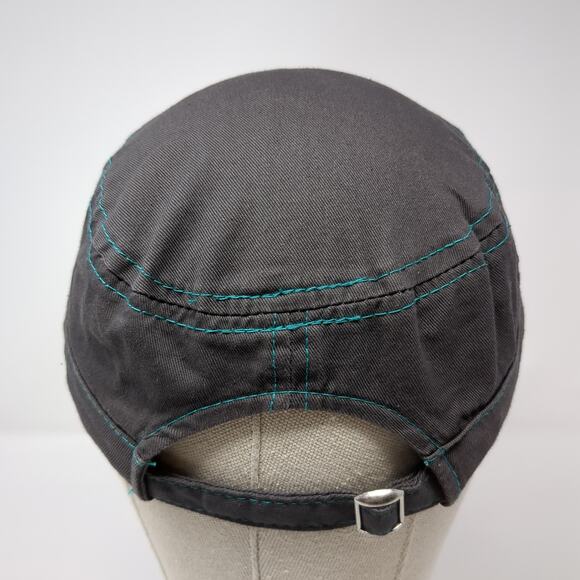 Scheels Slideback Cadet Army Cap Gray OS Adjustable Embroidered Outdoor Cap - Picture 6 of 9